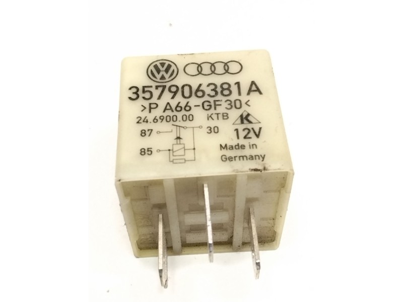 Recambio de rele para volkswagen golf iv (1j1) 1.9 tdi referencia OEM IAM 357906381A RELE FUENTE ALIMENTACION 109 //CAJA 192 UNI