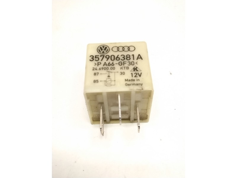 Recambio de rele para volkswagen golf iv (1j1) 1.9 tdi referencia OEM IAM 357906381A RELE FUENTE ALIMENTACION 109 //BOLSA 5 UNID