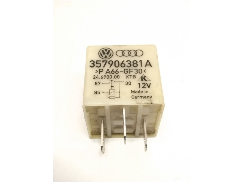 Recambio de rele para volkswagen golf iv (1j1) 1.9 tdi referencia OEM IAM 357906381A RELE FUENTE ALIMENTACION 109 //BOLSA 5 UNID