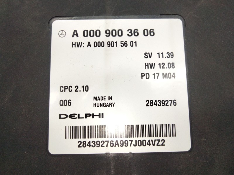 Recambio de centralita cambio automatico para mercedes-benz clase a (w176) a 200 cdi / d (176.008) referencia OEM IAM A000900360