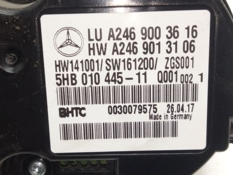 Recambio de mando calefaccion / aire acondicionado para mercedes-benz clase a (w176) a 200 cdi / d (176.008) referencia OEM IAM 