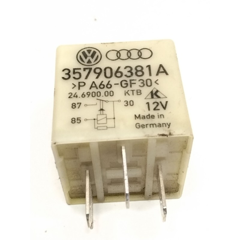 Recambio de rele para volkswagen golf iv (1j1) 1.9 tdi referencia OEM IAM 357906381A RELE FUENTE ALIMENTACION 109 //CAJA 50 UNID