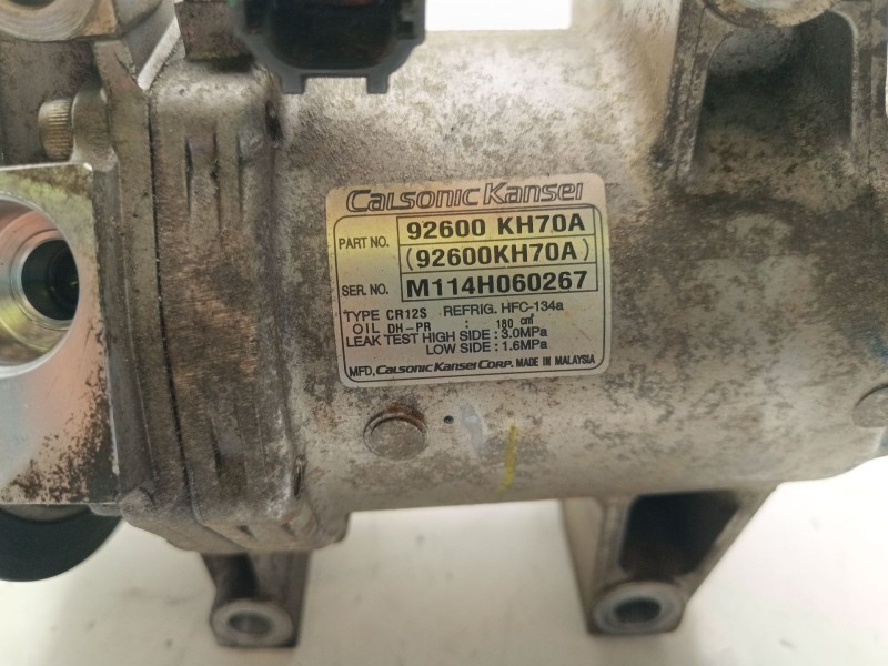 Recambio de compresor aire acondicionado para nissan navara np300 (d40) 2.5 dci referencia OEM IAM 92600KH70A  