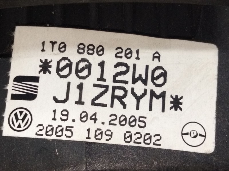 Recambio de airbag delantero izquierdo para volkswagen touran (1t1, 1t2) 2.0 tdi 16v referencia OEM IAM 1T0880201A  