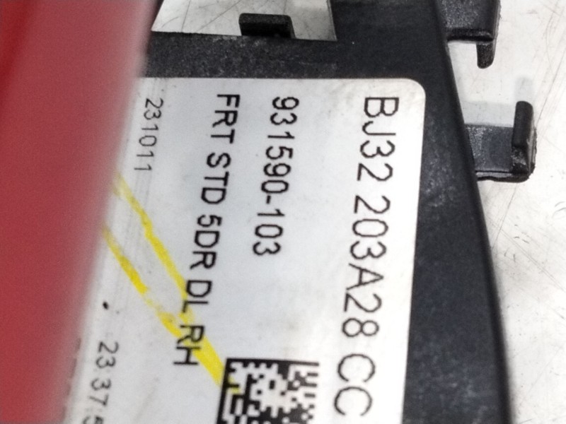 Recambio de maneta exterior delantera derecha para land rover range rover evoque (l538) 2.2 d 4x4 referencia OEM IAM BJ32203A28C