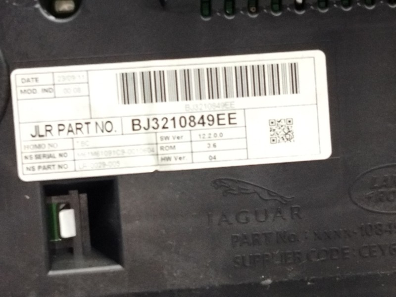 Recambio de cuadro instrumentos para land rover range rover evoque (l538) 2.2 d 4x4 referencia OEM IAM BJ3210849EE  