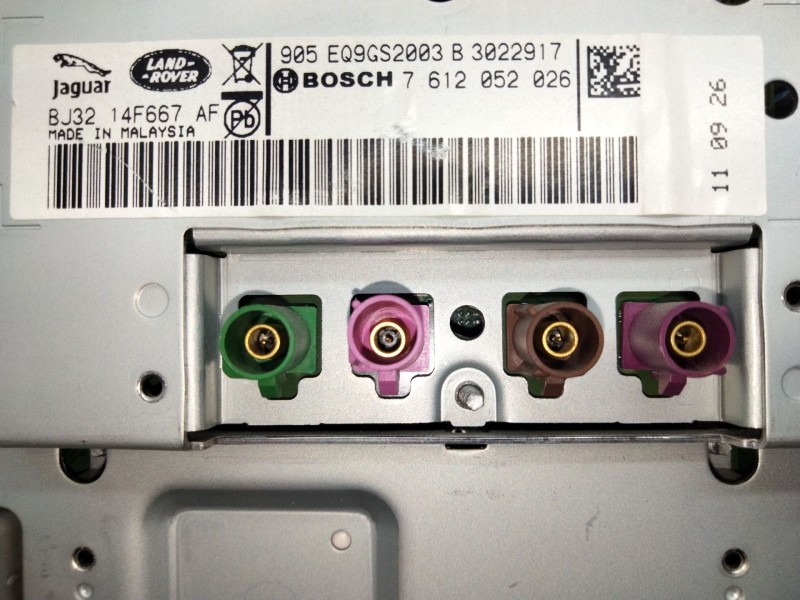 Recambio de pantalla multifuncion para land rover range rover evoque (l538) 2.2 d 4x4 referencia OEM IAM BJ3214F667AF  