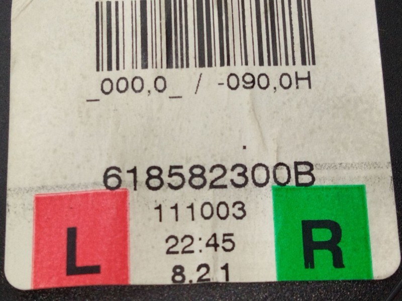 Recambio de cinturon seguridad trasero derecho para land rover range rover evoque (l538) 2.2 d 4x4 referencia OEM IAM 618582300B