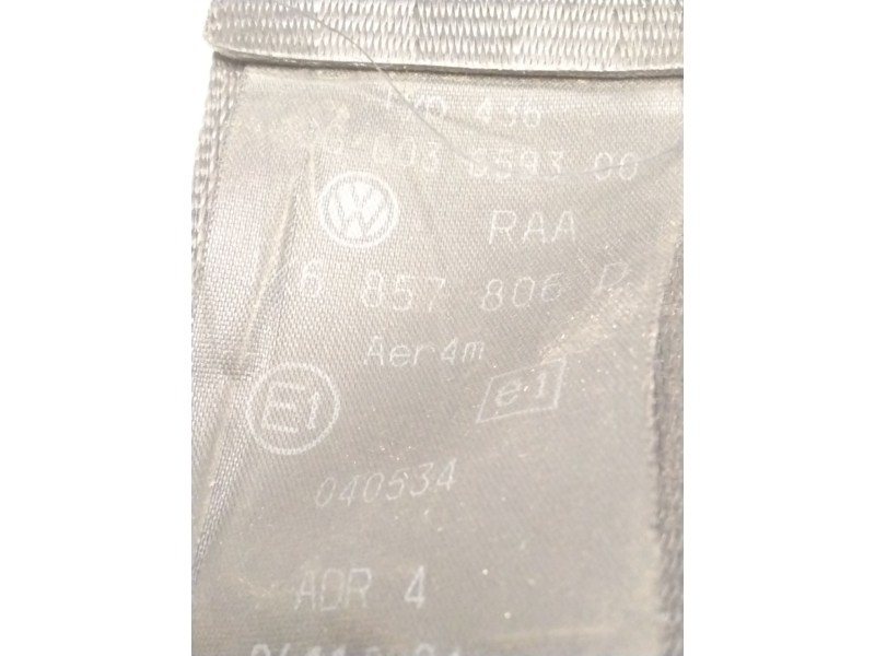 Recambio de cinturon seguridad trasero derecho para volkswagen golf v (1k1) 2.0 tdi referencia OEM IAM 1K6857806D  
