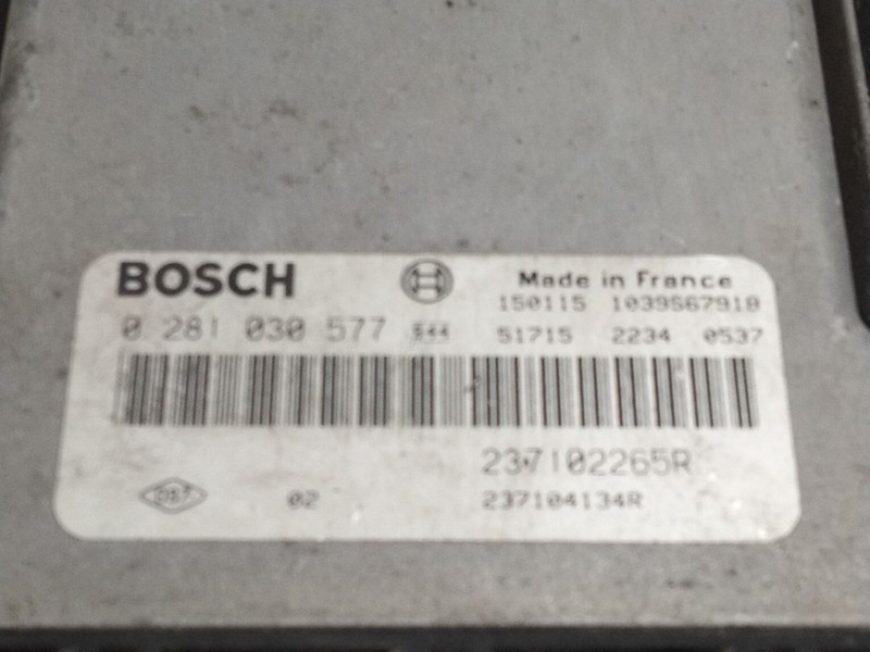 Recambio de centralita motor uce para opel movano b autobús (x62) 2.3 cdti fwd (jv) referencia OEM IAM 237102265R 0281030577 