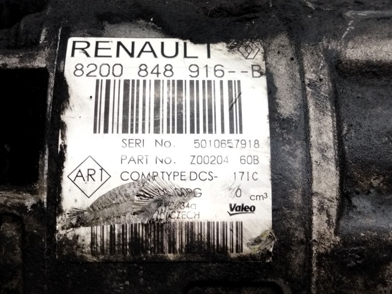 Recambio de compresor aire para opel movano b autobús (x62) 2.3 cdti fwd (jv) referencia OEM IAM 8200848916B  