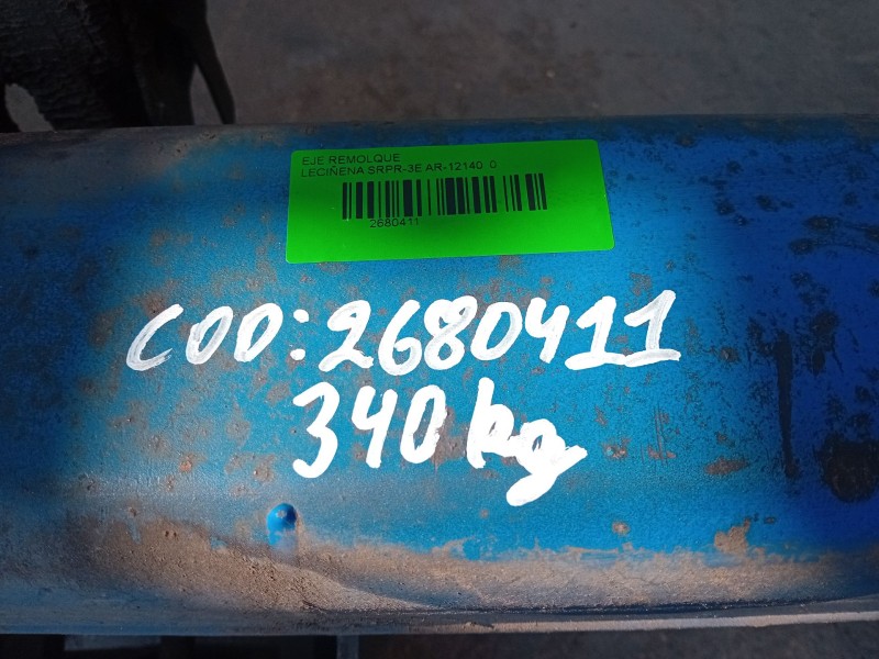 Recambio de eje remolque para leciñena srpr-3e ar-12140 referencia OEM IAM   