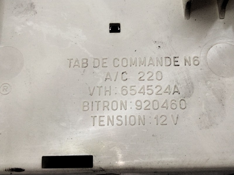 Recambio de mando calefaccion / aire acondicionado para citroën xsara (n1) 2.0 hdi 90 referencia OEM IAM 654524A  