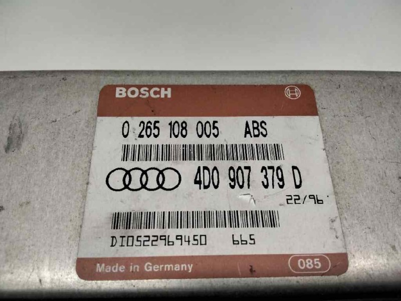 Recambio de centralita abs para audi a4 avant (b5) referencia OEM IAM 0265108005  108322