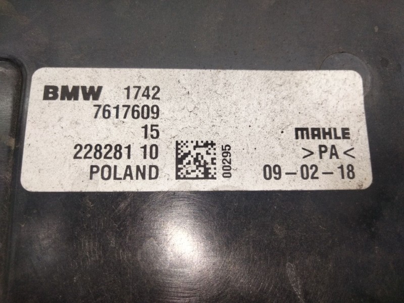 Recambio de electroventilador para bmw 2 gran tourer (f46) 218 d xdrive referencia OEM IAM 7617609  