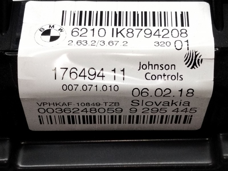 Recambio de cuadro instrumentos para bmw 2 gran tourer (f46) 218 d xdrive referencia OEM IAM 17649411 IK8794208 