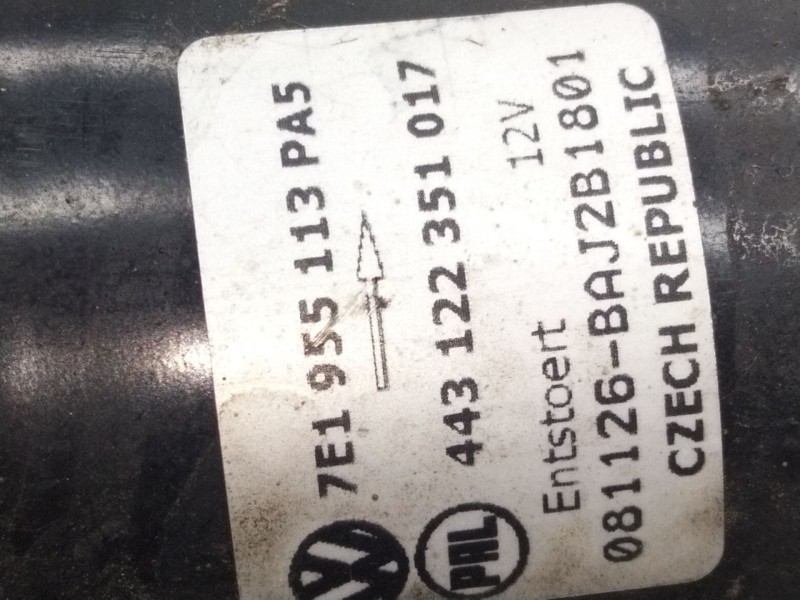 Recambio de motor limpia delantero para volkswagen t5 transporter caja cerrada referencia OEM IAM 7E1955113  