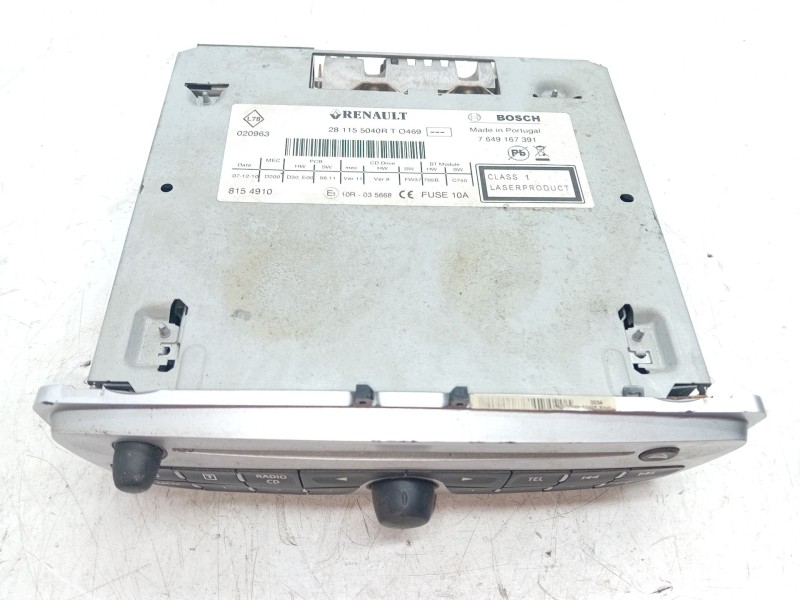 Recambio de sistema audio / radio cd para renault megane iii berlina 5 p 1.5 dci diesel fap referencia OEM IAM 7649167391  