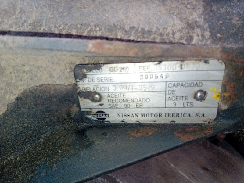 Recambio de puente trasero para nissan atleon 35.13 referencia OEM IAM   