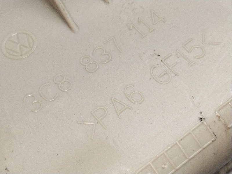 Recambio de maneta interior trasera derecha para volkswagen passat cc b6 (357) 2.0 tdi referencia OEM IAM 3C8837114  