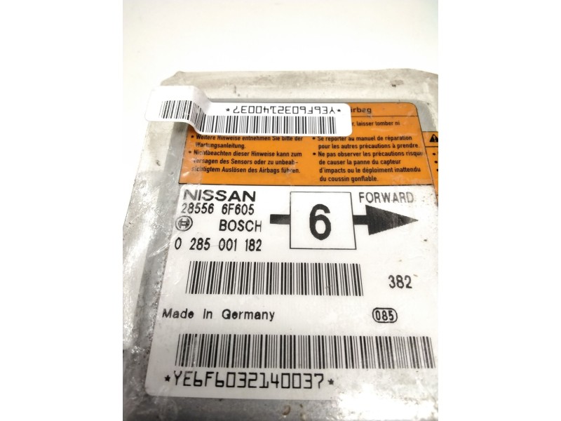 Recambio de centralita airbag para nissan micra ii (k11) 1.0 i 16v referencia OEM IAM 285566F605  