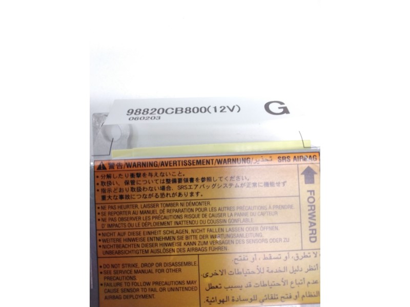 Recambio de centralita airbag para nissan murano i (z50) 3.5 4x4 referencia OEM IAM 98820CB800  