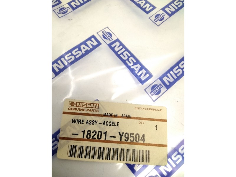 Recambio de sirga acelerador para nissan vanette furgón (c120) 1.5 referencia OEM IAM 18201Y9504 NUEVO 