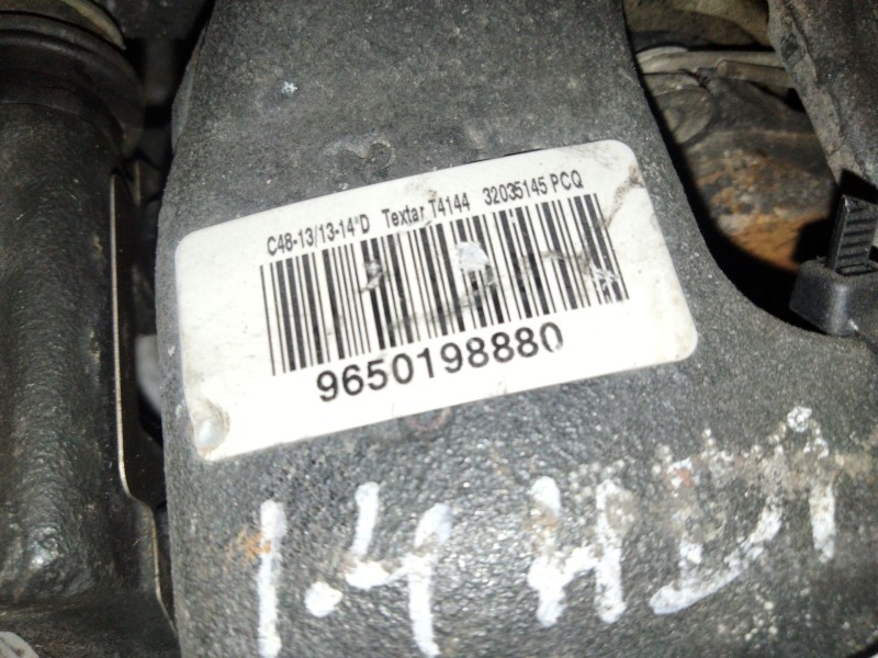 Recambio de pinza freno delantera derecha para citroën c2 1.4 hdi referencia OEM IAM 9650198880  