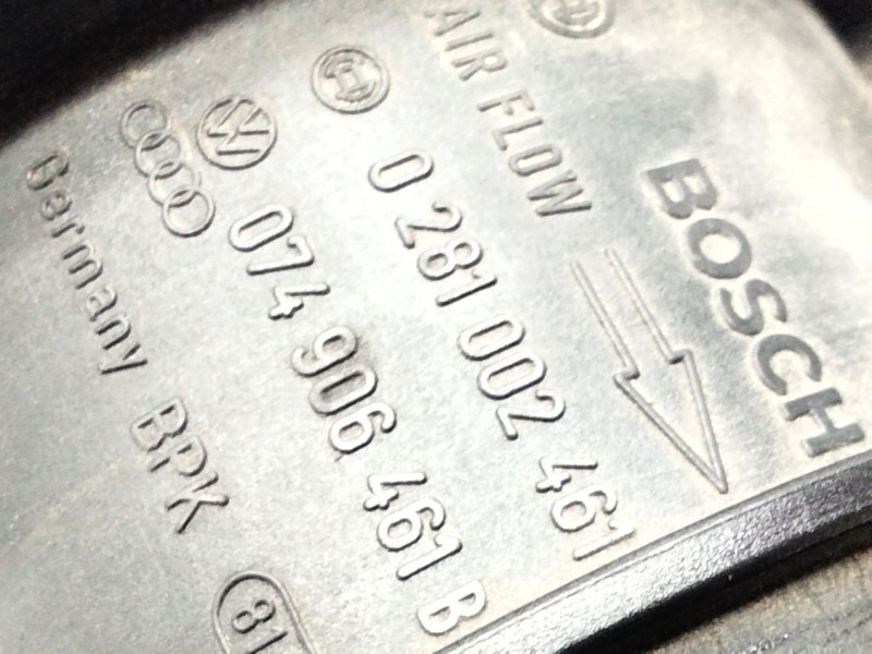 Recambio de caudalimetro para audi a4 b6 (8e2) 1.9 tdi referencia OEM IAM 074906461B 0281002461 