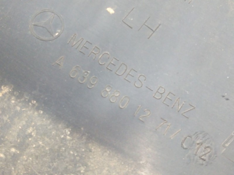 Recambio de puntera paragolpes trasera izquierda para mercedes-benz vito / mixto furgón (w639) 111 cdi (639.601, 639.603) refere