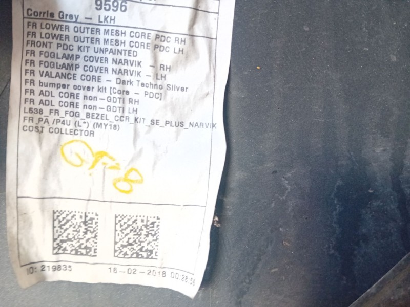 Recambio de paragolpes delantero para land rover evoque 2.0 td4 cat referencia OEM IAM   