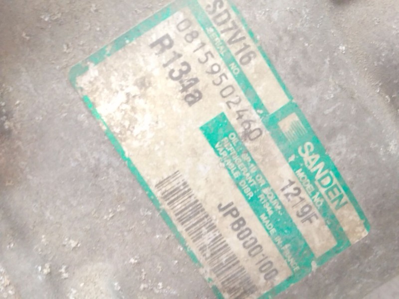 Recambio de compresor aire acondicionado para mg mg zr 160 referencia OEM IAM JPB000100  