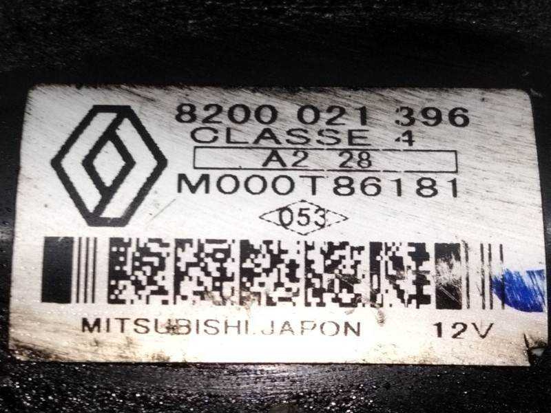 Recambio de motor arranque para renault kangoo (kc0/1_) 1.5 dci (kc07) referencia OEM IAM 8200021396  