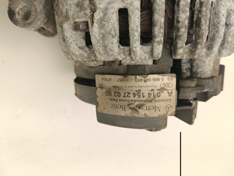 Recambio de alternador para mercedes-benz sprinter 3,5-t furgón (b906) 313 cdi (906.631, 906.633, 906.635, 906.637) referencia O