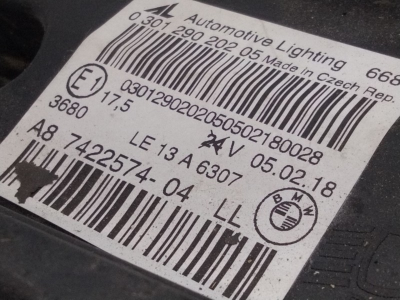 Recambio de faro derecho para bmw 2 gran tourer (f46) 218 d xdrive referencia OEM IAM 7422574 030129020205 