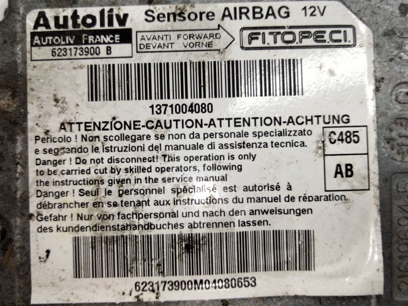 Recambio de centralita airbag para peugeot bipper (aa_) 1.3 hdi 75 referencia OEM IAM 623172900B  