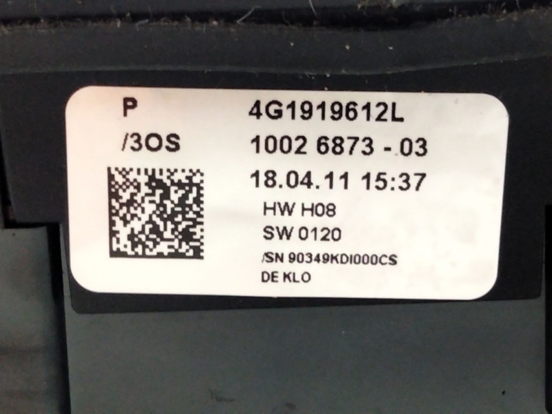 Recambio de mando multifuncion para audi a6 c7 (4g2, 4gc) 3.0 tdi quattro referencia OEM IAM 4G1919612L  