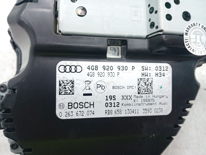 Recambio de cuadro instrumentos para audi a6 c7 (4g2, 4gc) 3.0 tdi quattro referencia OEM IAM 4G8920930  
