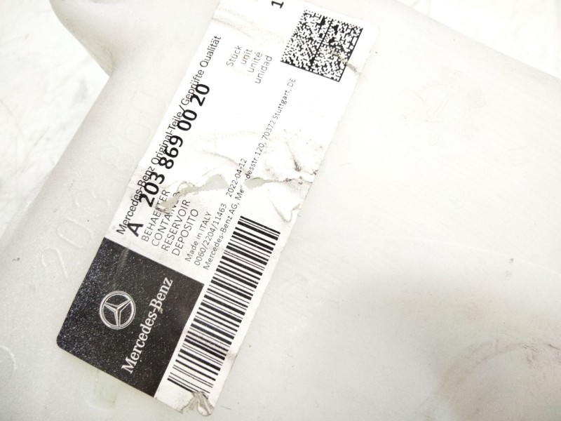 Recambio de deposito limpia para mercedes-benz clase c (w203) c 220 cdi (203.008) referencia OEM IAM A2038690020  