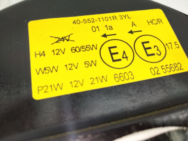 Recambio de faro izquierdo para citroën c15 furgoneta/monovolumen (vd_) 1.3 referencia OEM IAM 453761795  