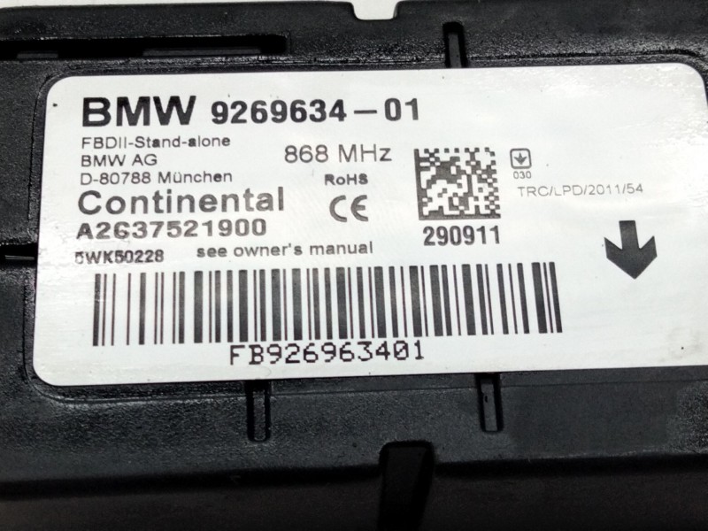 Recambio de modulo electronico para bmw 1 (f20) 118 d referencia OEM IAM 926963401  
