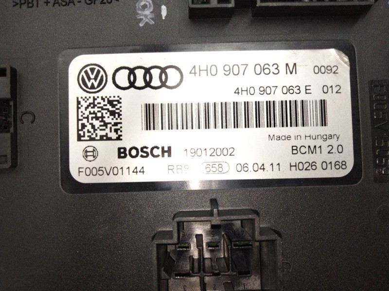 Recambio de modulo confort para audi a6 c7 (4g2, 4gc) 3.0 tdi quattro referencia OEM IAM 4H0907063M  