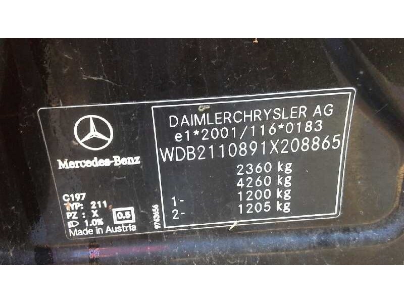 mercedes-benz clase e (w211) berlina del año 2006