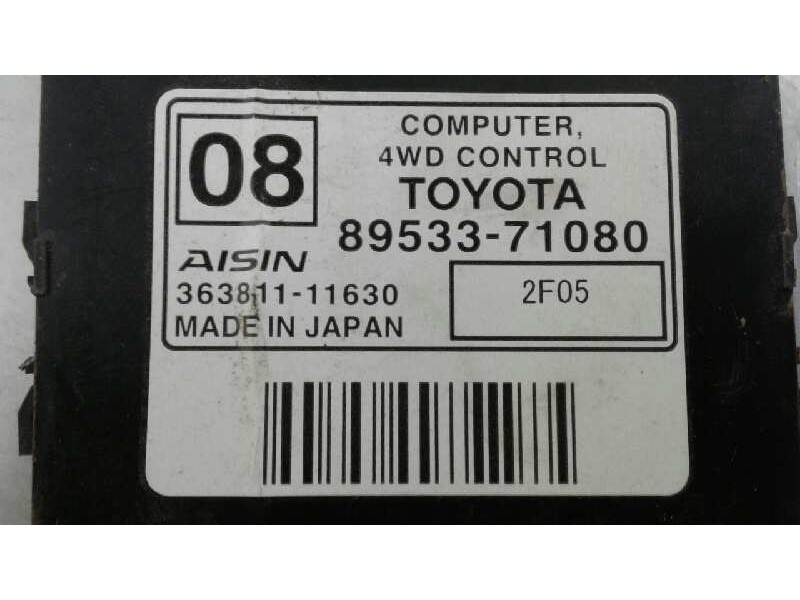 Recambio de modulo electronico para toyota hilux (kun) 2.5 turbodiesel referencia OEM IAM 8953371080  