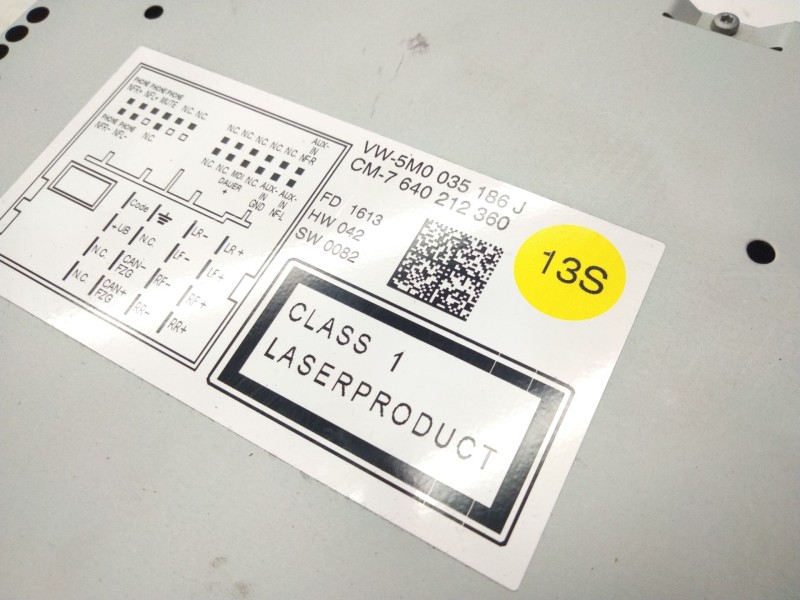 Recambio de sistema audio / radio cd para volkswagen transporter t5 furgón (7ha, 7hh, 7ea, 7eh) 2.0 referencia OEM IAM 5M0035186