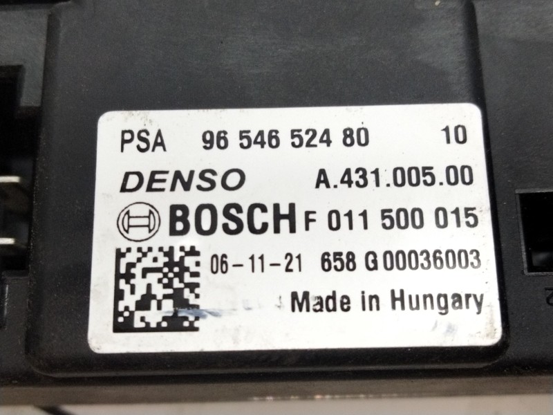 Recambio de resistencia calefaccion para citroën c4 grand picasso i (ua_) 2.0 hdi 138 referencia OEM IAM 9654652580  