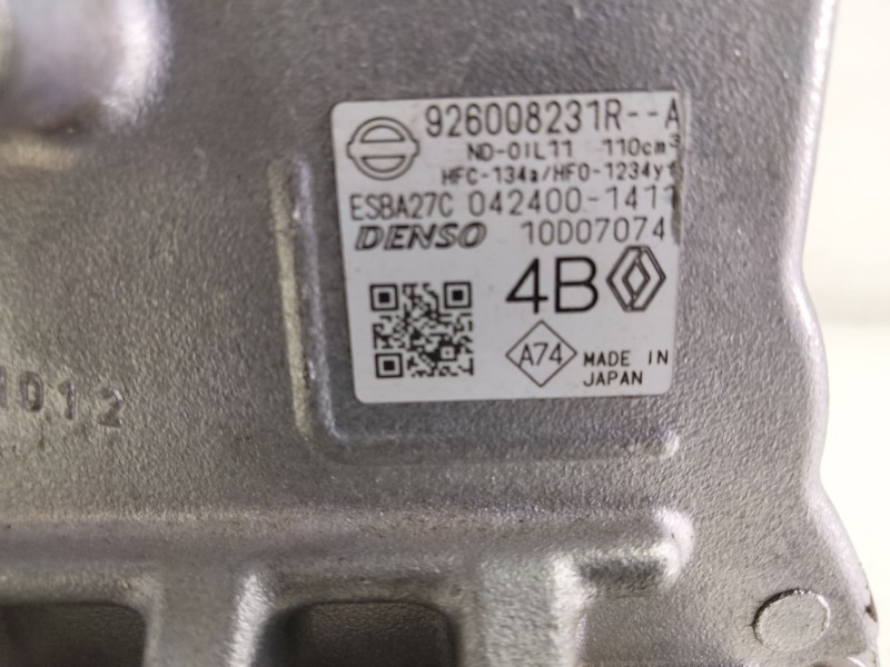 Recambio de compresor aire acondicionado para renault arkana e-tech 1.6 hybrid referencia OEM IAM 926008231R  