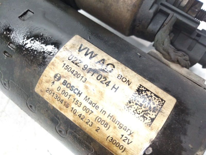 Recambio de motor arranque para volkswagen transporter t5 furgón (7ha, 7hh, 7ea, 7eh) 2.0 referencia OEM IAM 02Z911024H  