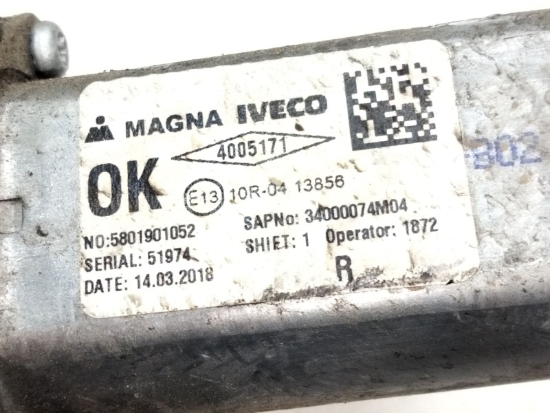 Recambio de elevalunas delantero derecho para iveco daily vi caja/chasis 35s18, 35c18, 40c18, 50c18, 60c18, 65c18, 70c18 referen