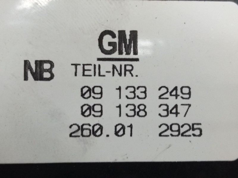 Recambio de mando luces para opel zafira a monospace (t98) 2.0 dti 16v (f75) referencia OEM IAM 09133249  